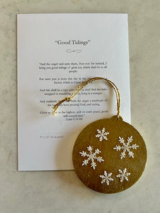 "Good Tidings" - Ornament