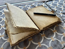 Load image into Gallery viewer, Jenedy's Favorite Journal - Leather cover with handmade paper